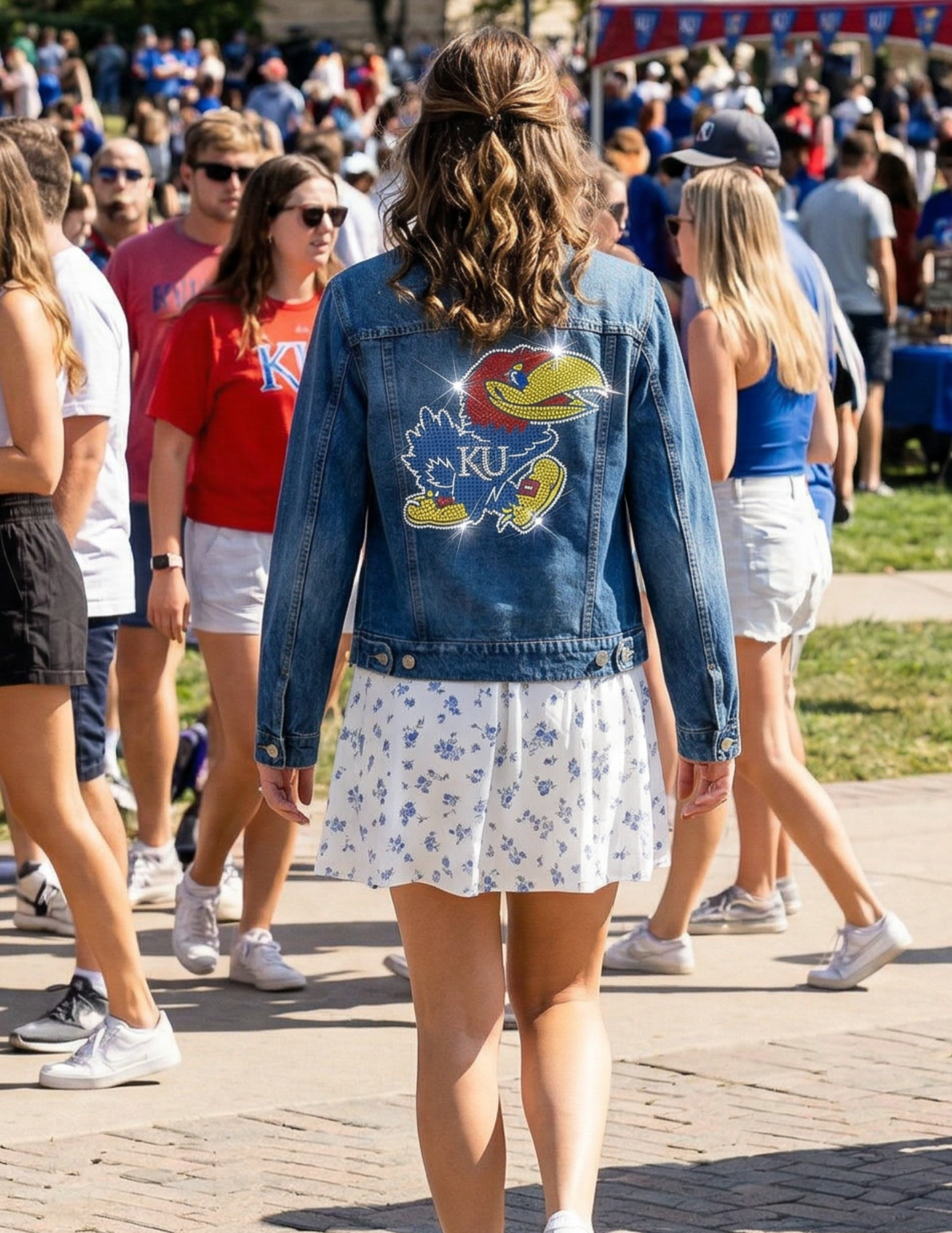 University of Kansas Jayhawk Blue Denim Jacket