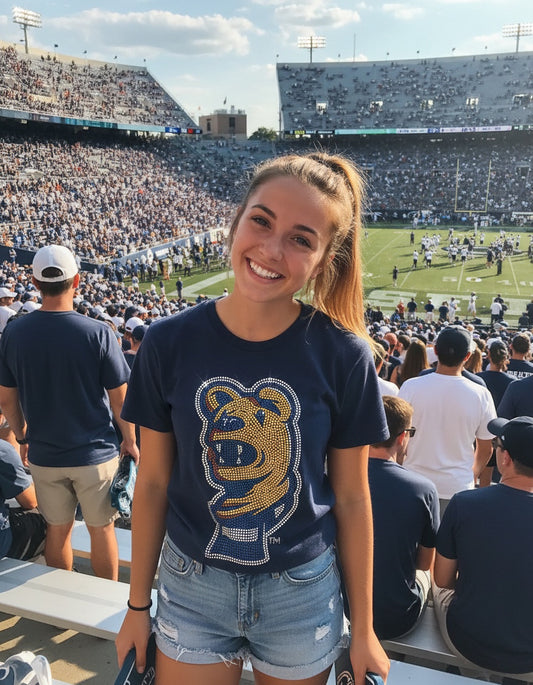 Licensed Game Day T-Shirt, Navy, Penn State Mascot Head