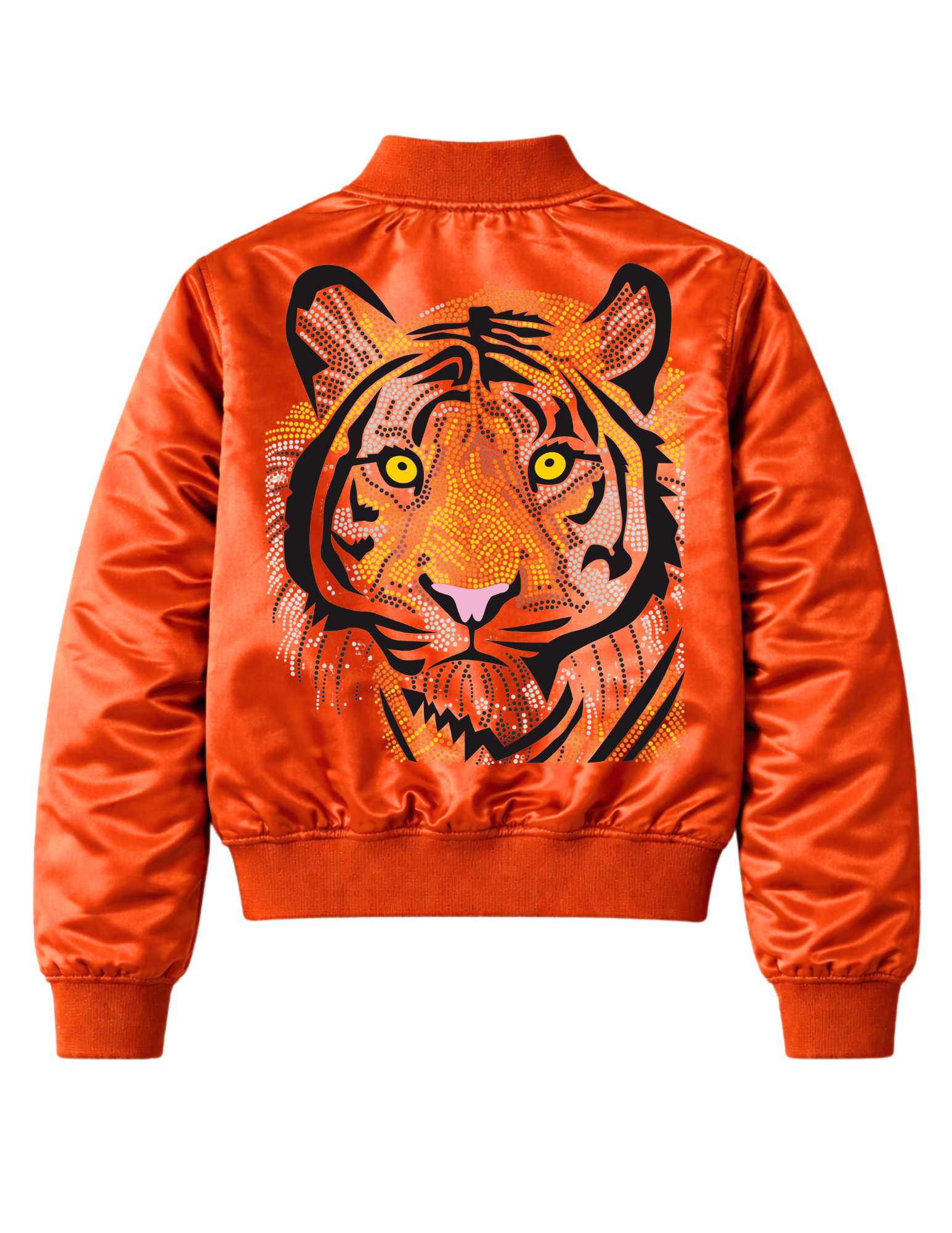 Crystal Tiger Face Orange Bomber