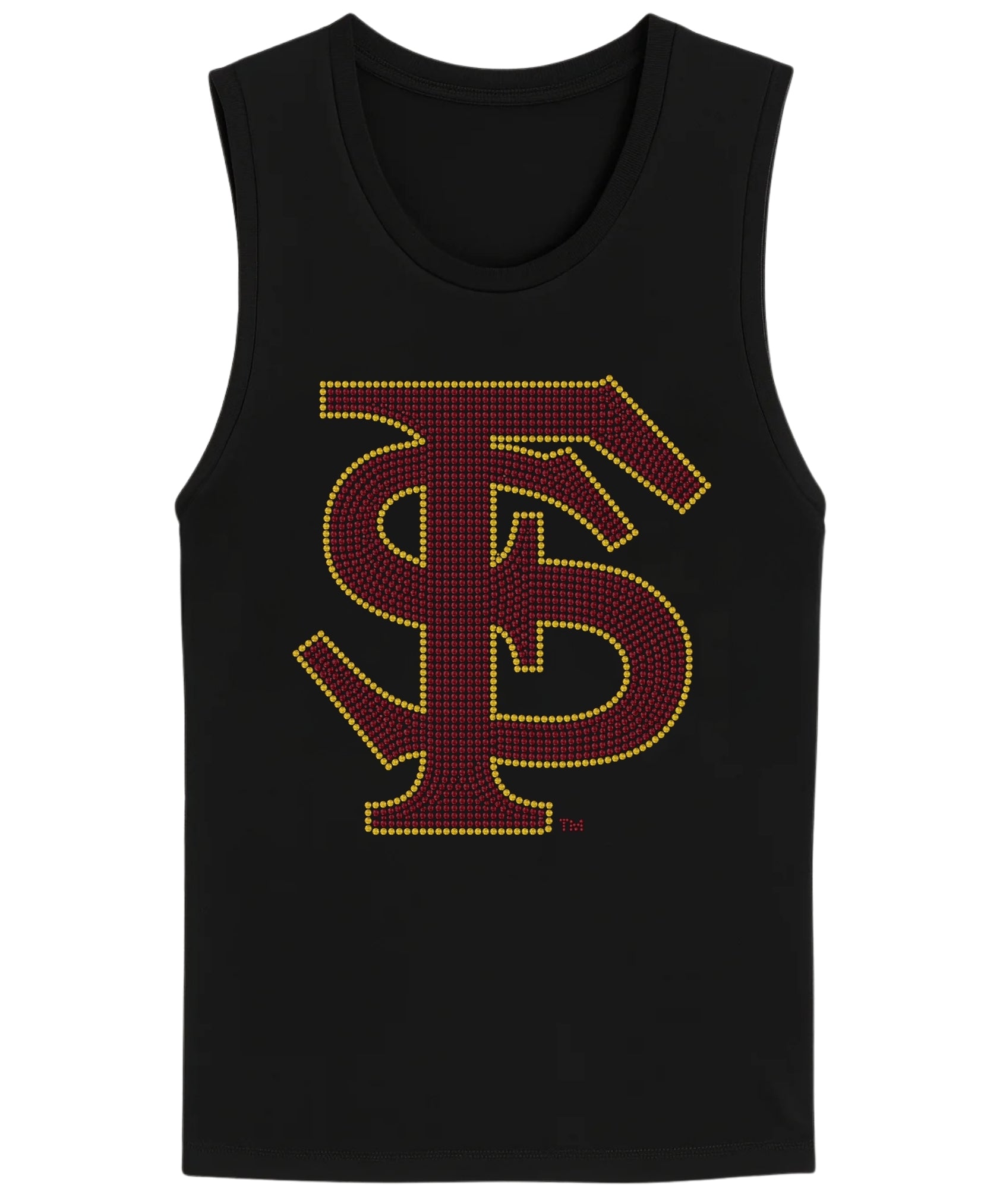Florida State FS Black Crewneck Tank Top