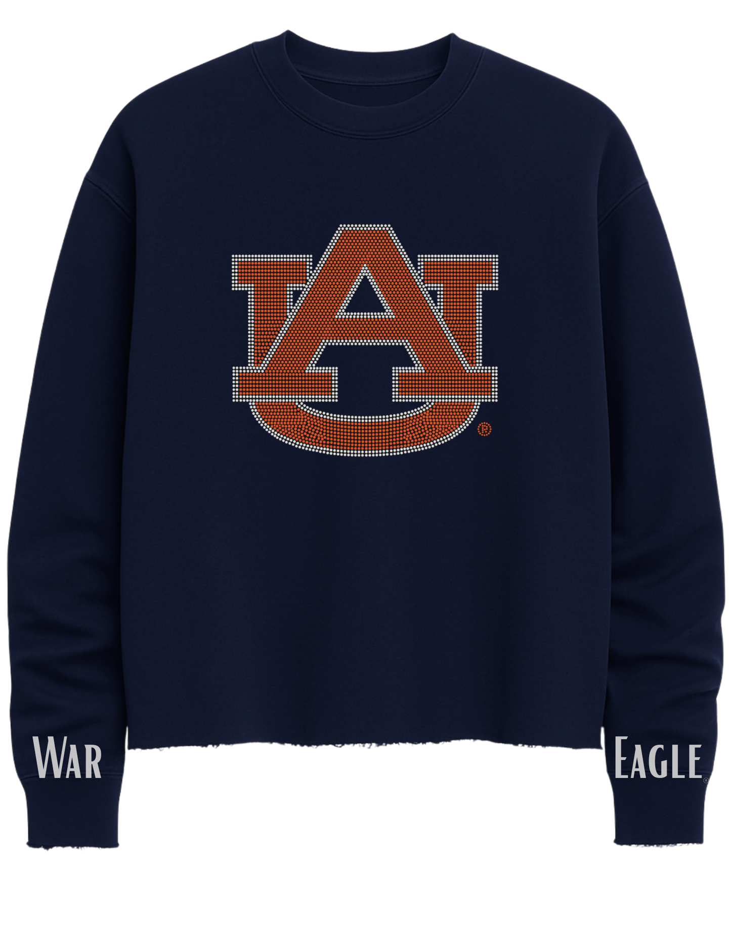 Licensed Game Day Sweatshirt, Navy, Auburn Univ Orange AU War Eagle