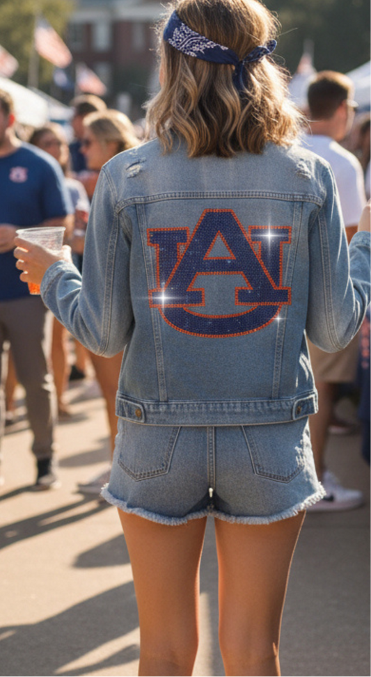 Licensed Game Day Jacket, Blue Denim, Auburn Univ Navy AU