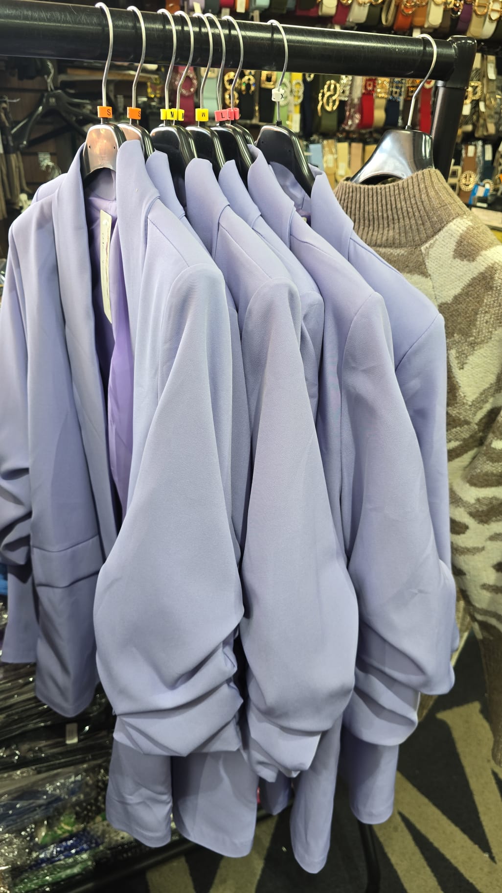 Blazer, Ruched Lavender