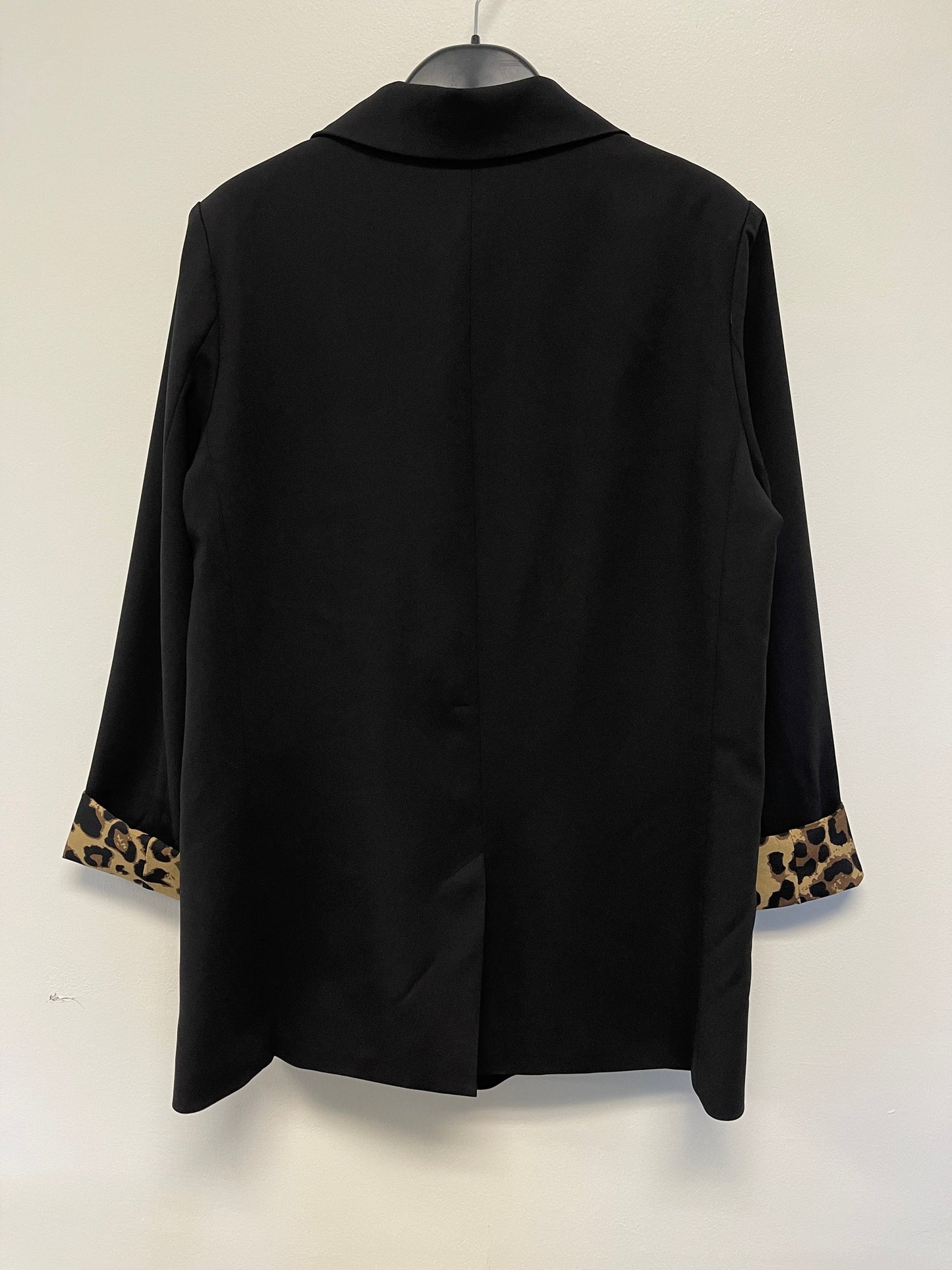 Blazer, Leopard Lined, Black