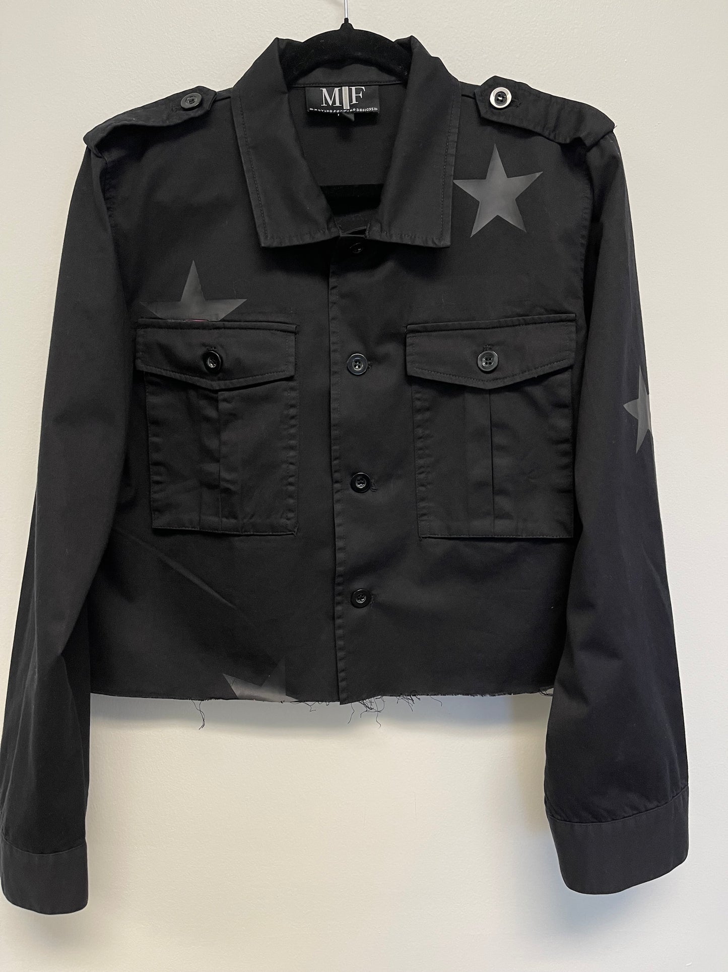 Licensed Game Day Shacket, Black, Univ of Kentucky Interlocking UK White