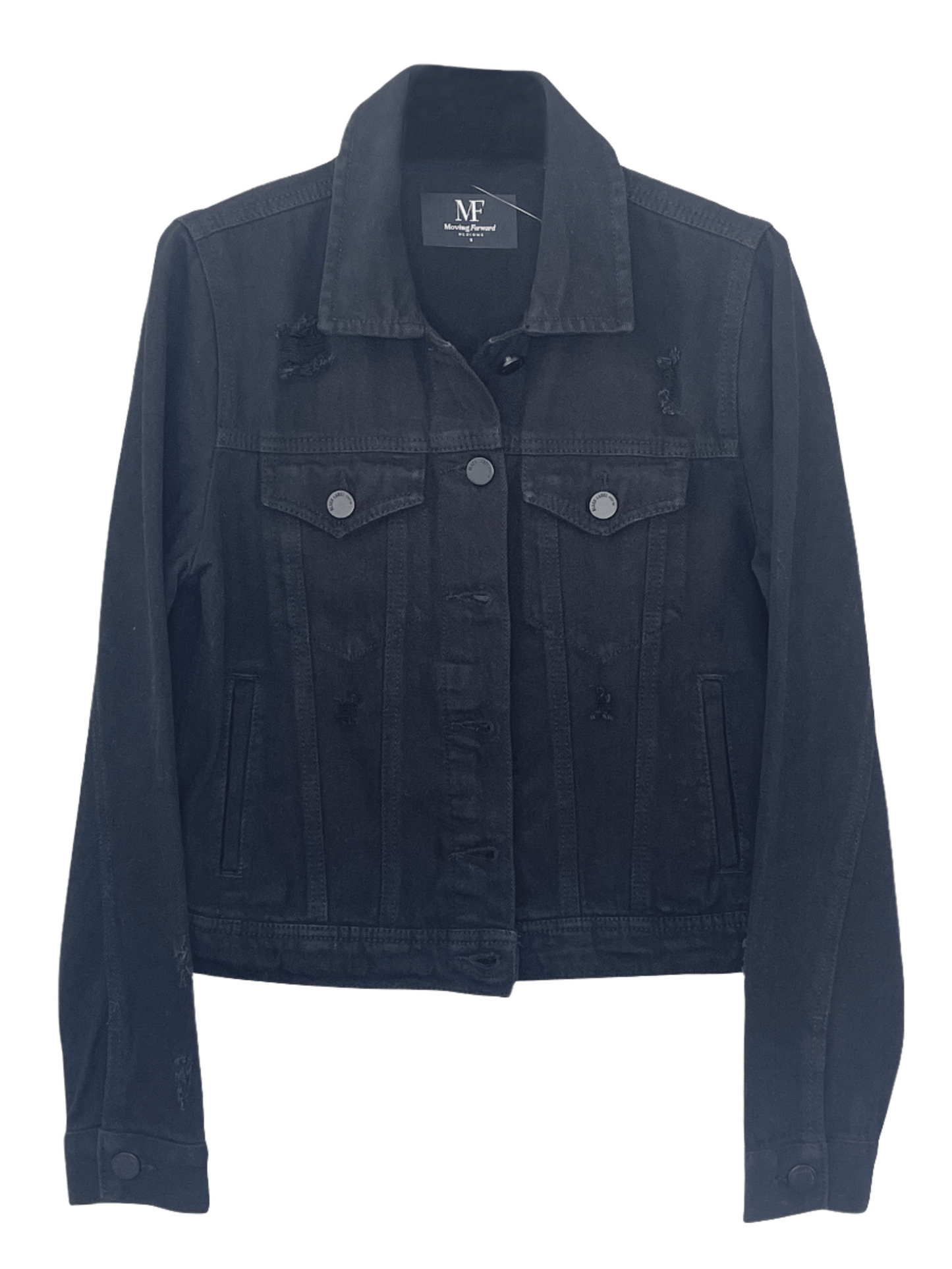 Jacket, Black Denim, Gunmetal Love Repeater