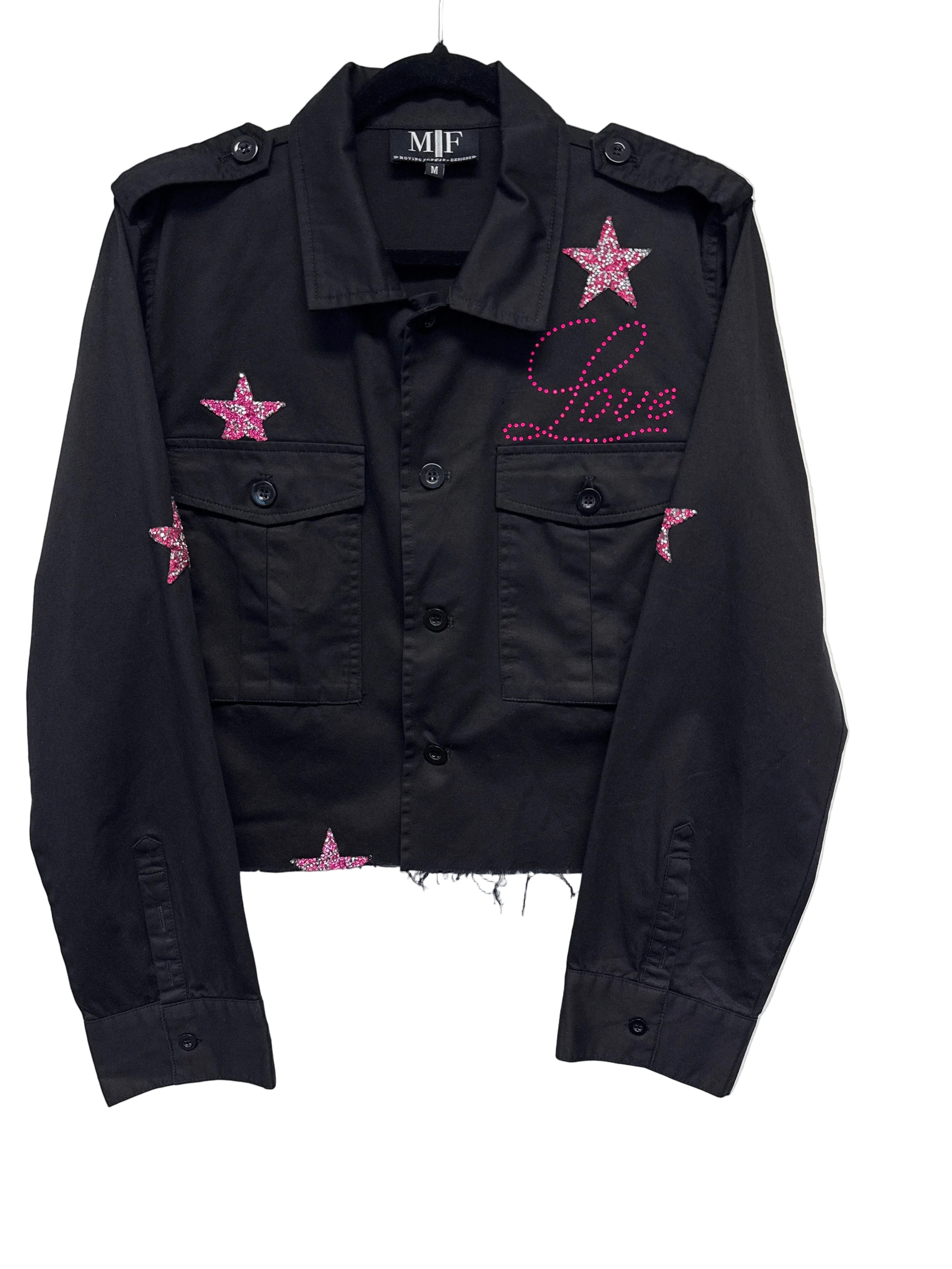 Shacket, Army Black, Love Pink Crystal Stars