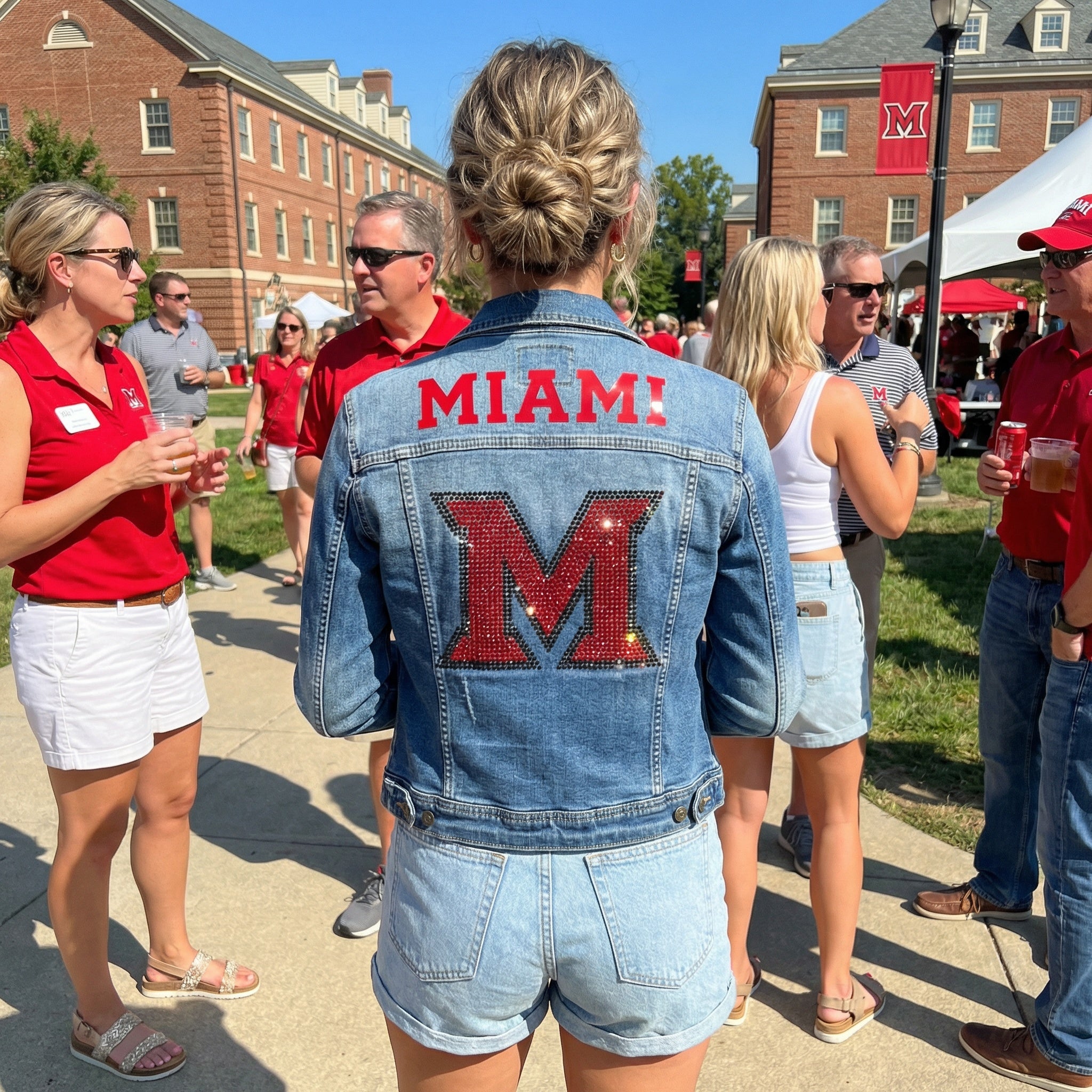 Miami of Ohio Miami M Blue Denim Jacket