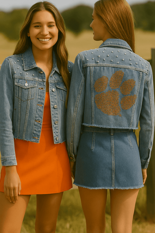 Licensed Game Day Jacket, Pearl Denim, Clemson Large Paw