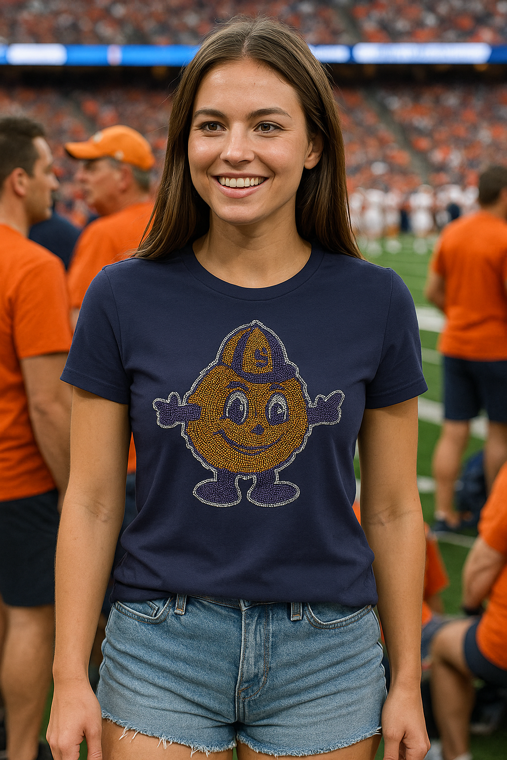 Licensed Game Day T-Shirt, Navy, Syracuse Otto the Orange