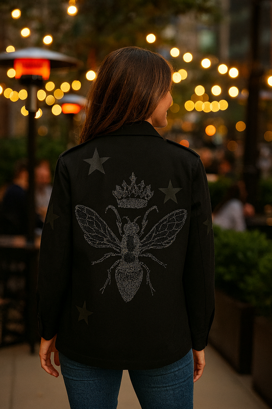 Shacket, Army Black, Gunmetal Queen Bee
