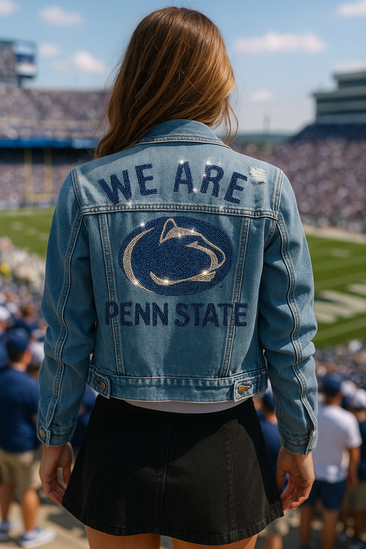Licensed Game Day Jacket, Denim, Penn State We Are Penn State