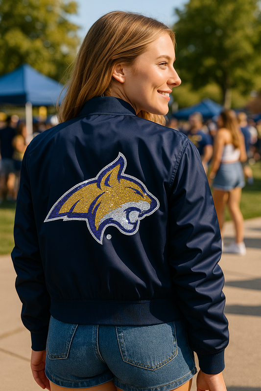 Licensed Game Day Bomber, Navy, Montana State Bobcat