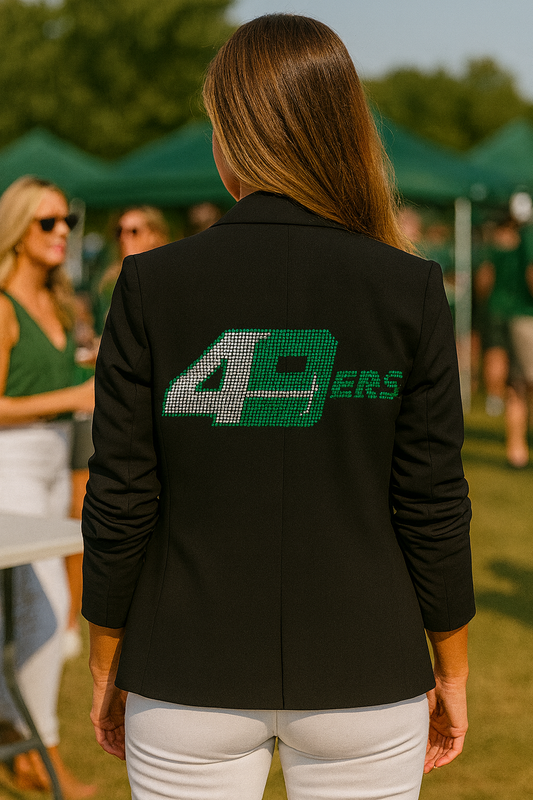 Licensed Game Day, Black Blazer, Univ of N Carolina Charlotte 49ers