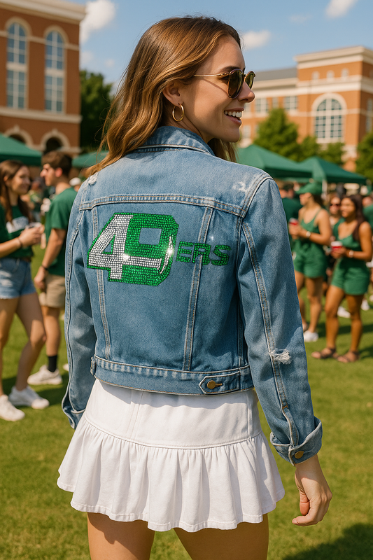 Licensed Game Day Jacket, Blue Denim, Univ of N Carolina Charlotte 49ers