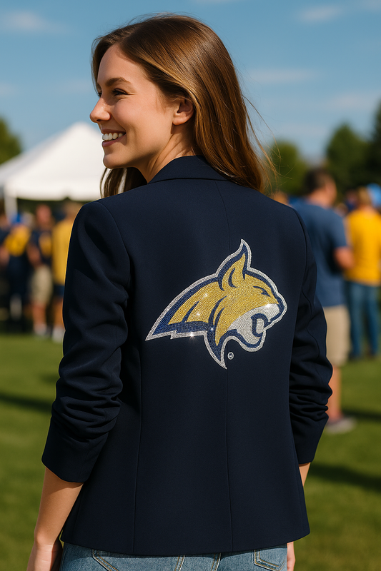Licensed Game Day Blazer, Navy, Montana State Bobcat