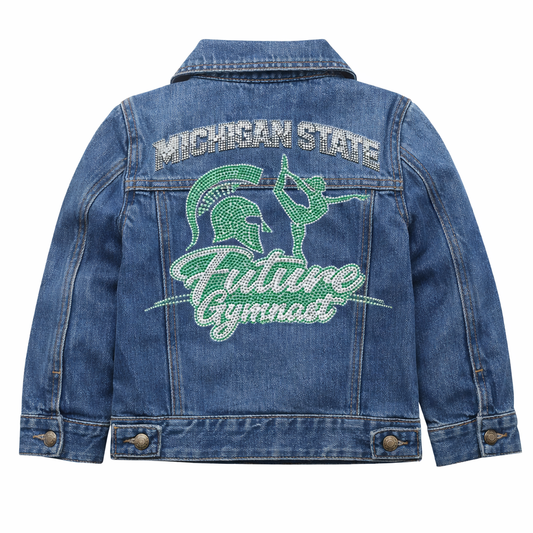 Michigan State Future Gymnast KIDS Denim Jacket
