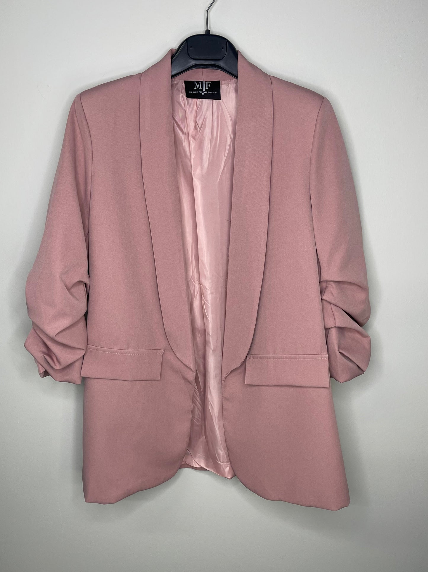 Blazer, Ruched Mauve, Silver Dripping Heart