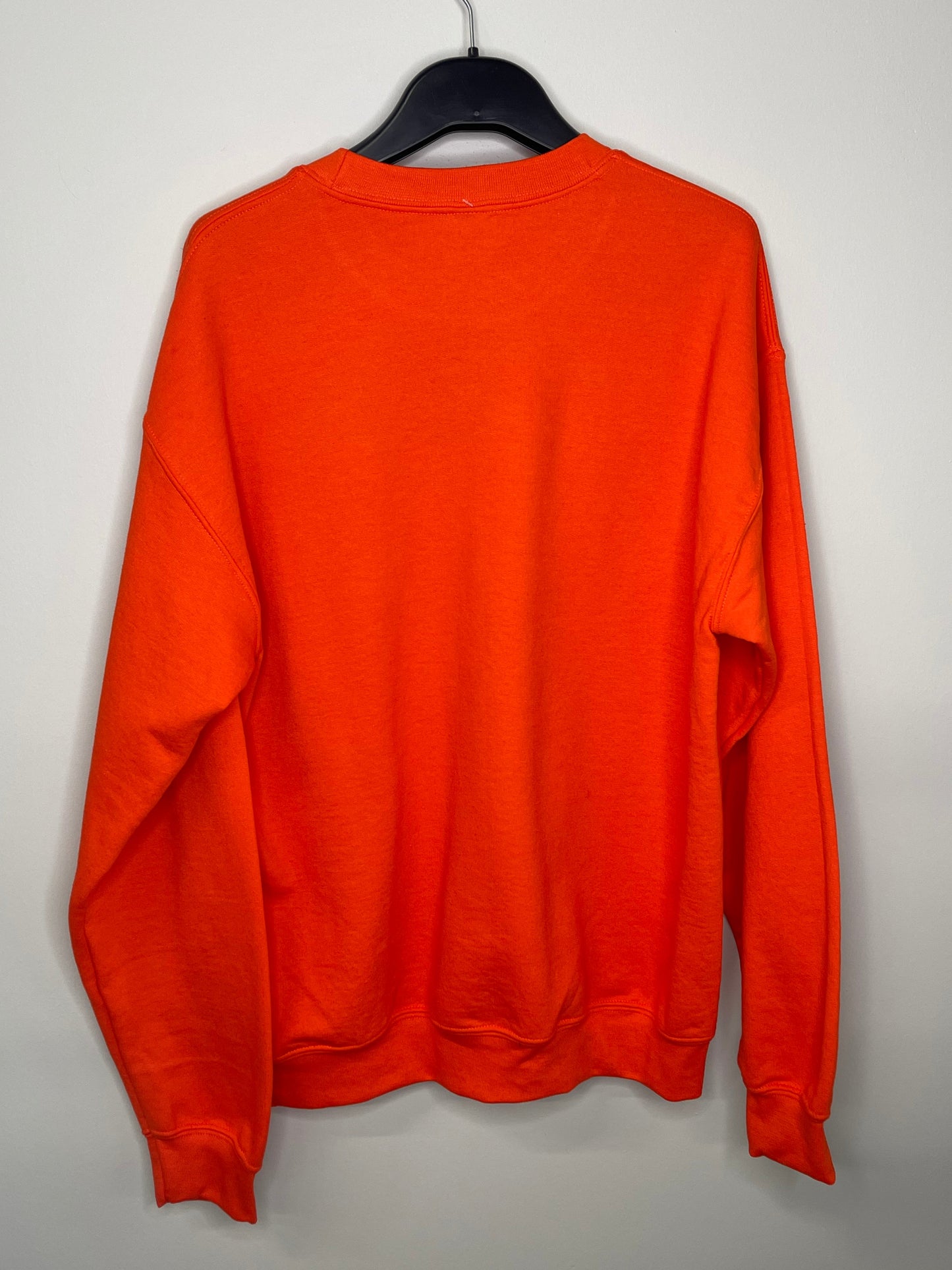 Sweatshirt, Crewneck Neon Orange, Tiger Face