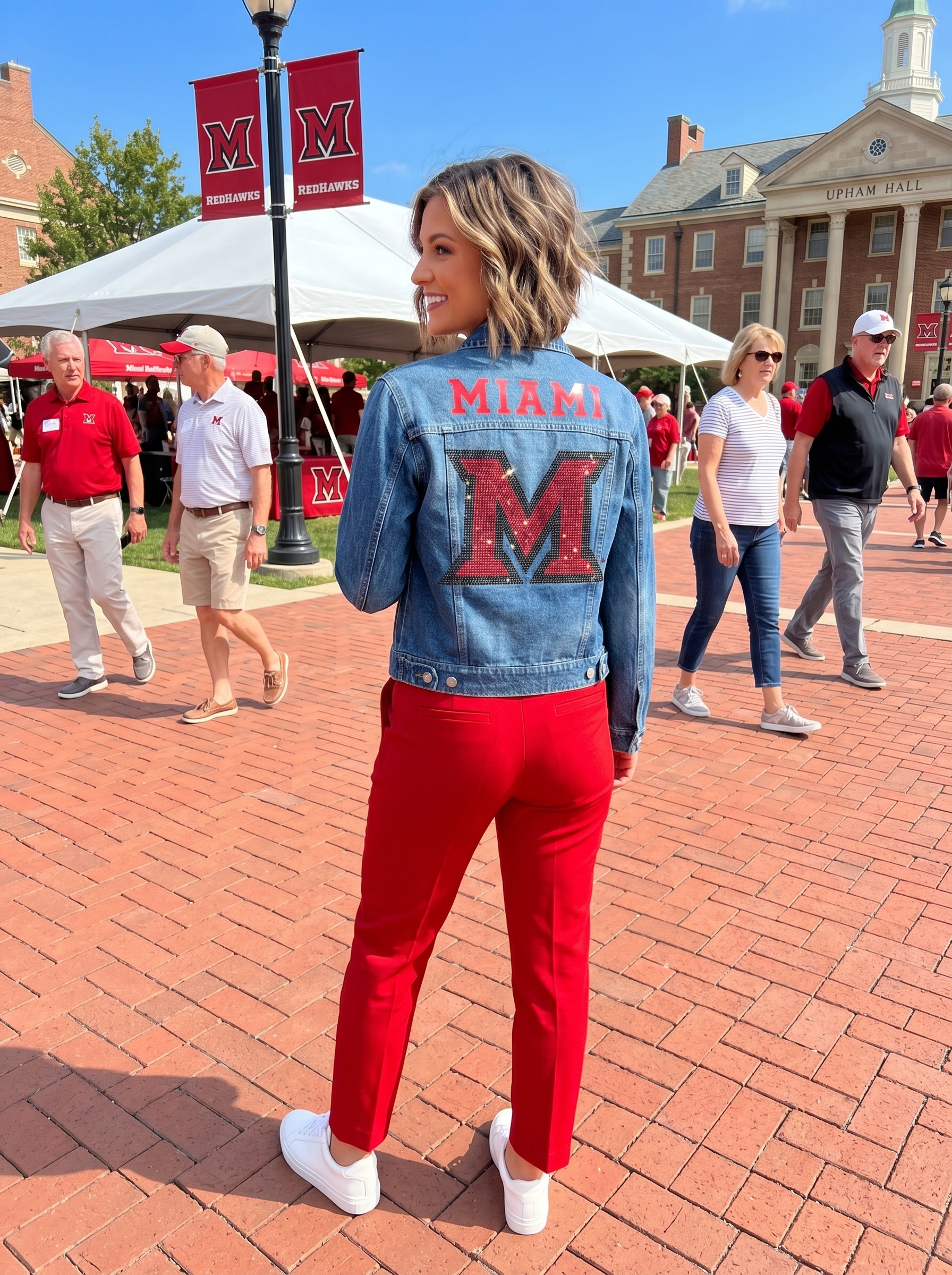 Miami of Ohio Miami Beveled-M Blue Denim Jacket