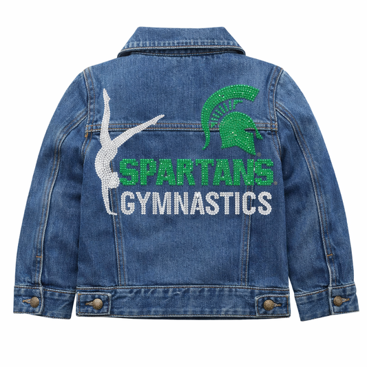 Michigan State Gymnastics KIDS Denim Jacket