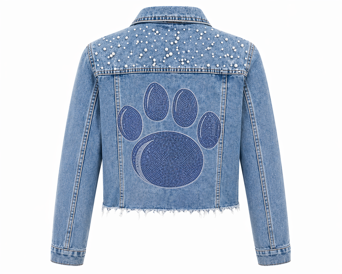 Penn State Paw Blue Pearl Denim Jacket