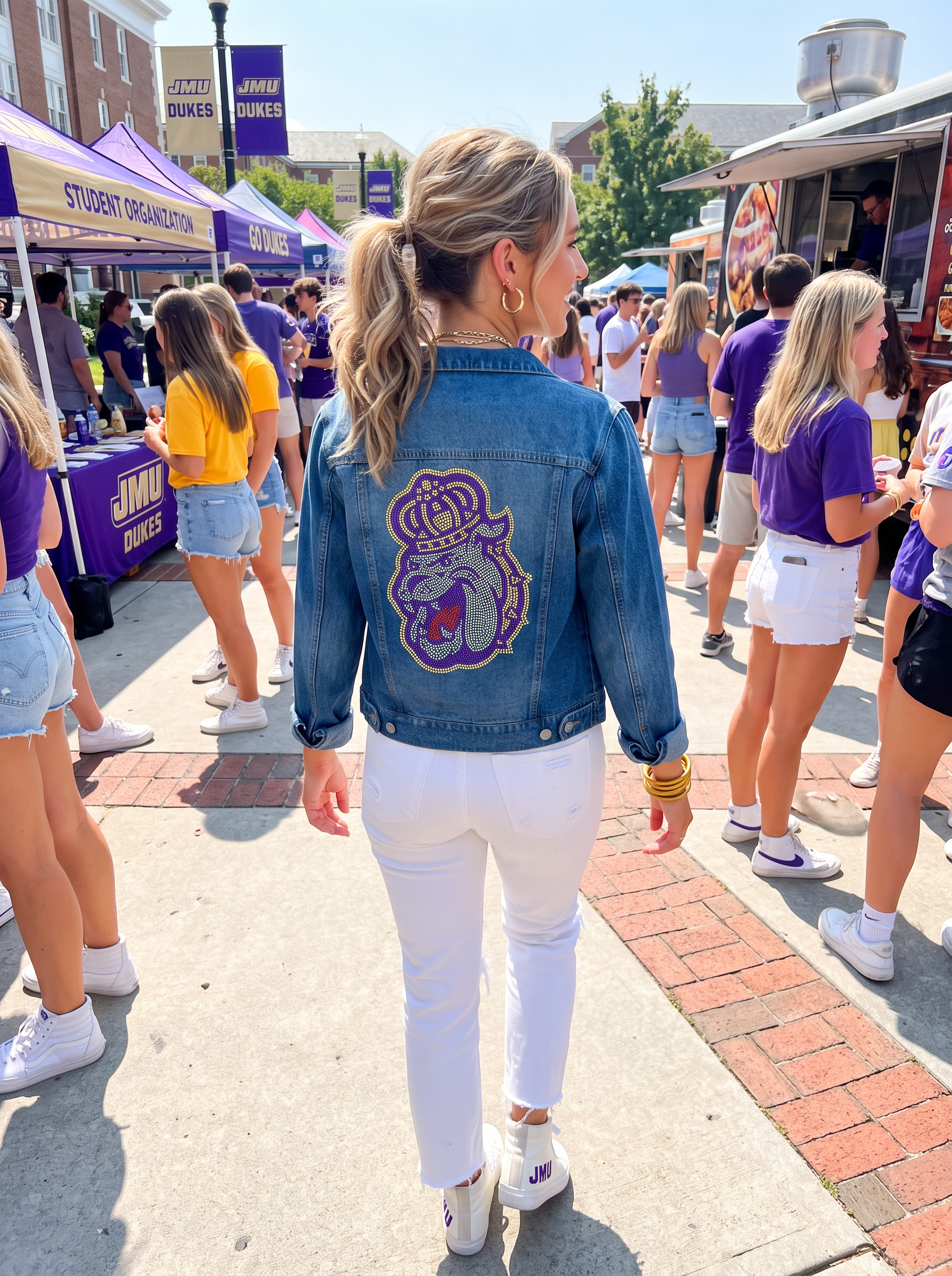 James Madison Bulldog Blue Denim Jacket