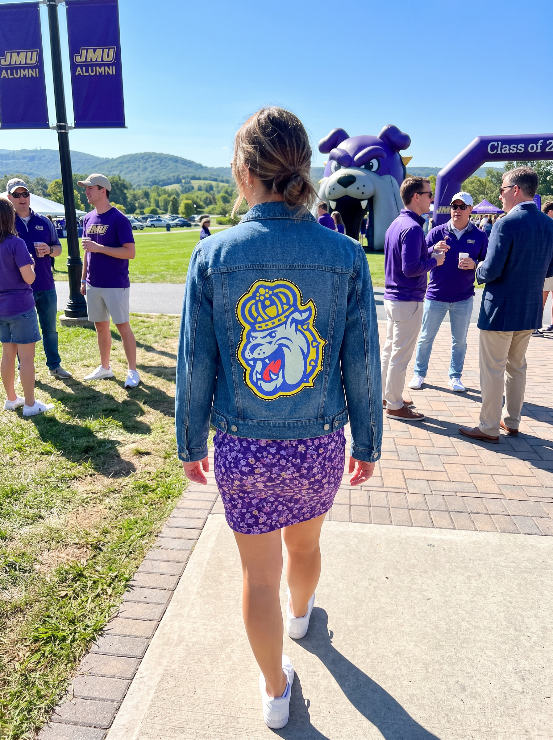 James Madison Mixed Media Duke Blue Denim Jacket
