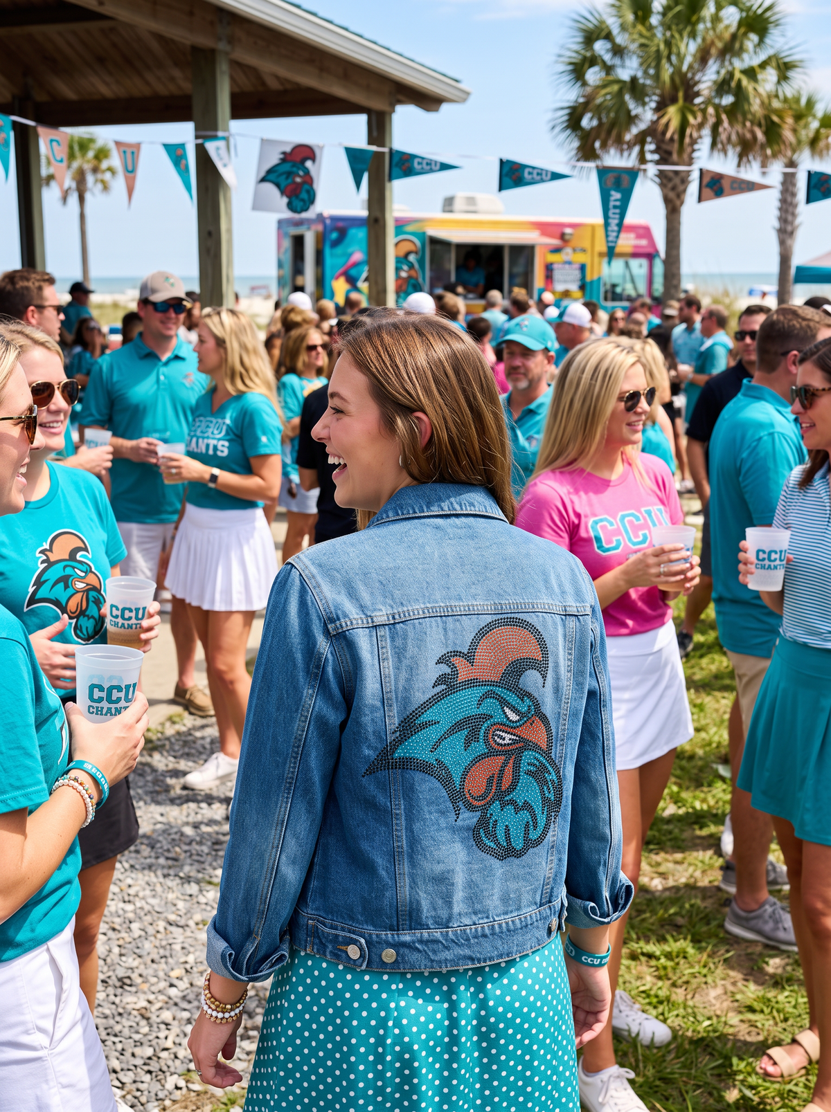 Coastal Carolina Chanticleers Blue Denim Jacket