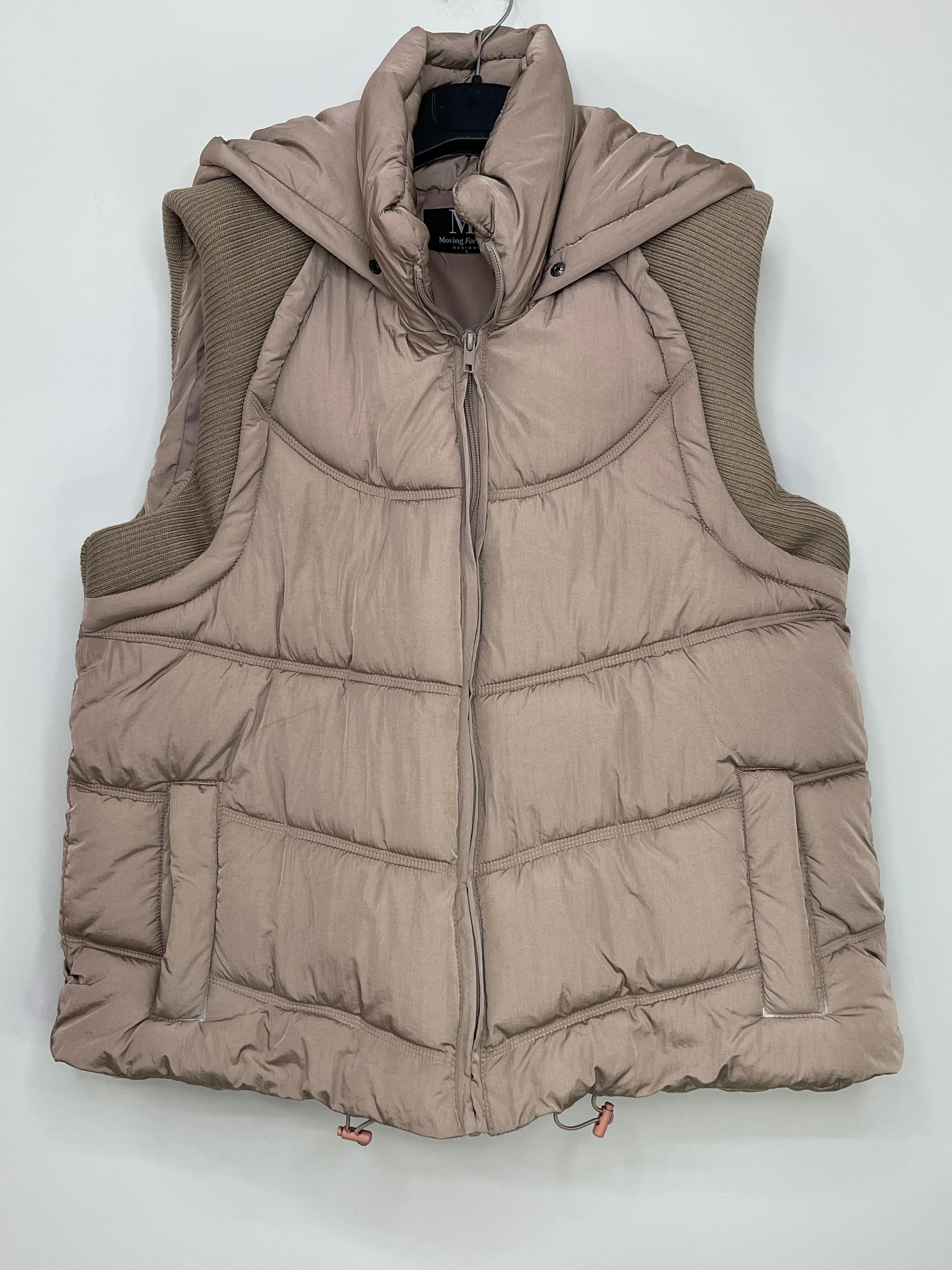 Silver Stars Tan Puffer Vest